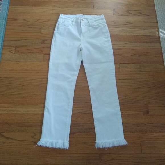 FRAME DENIM LE HIGH STRAIGHT FRAYED SIZE 26 EUC - Picture 3 of 5